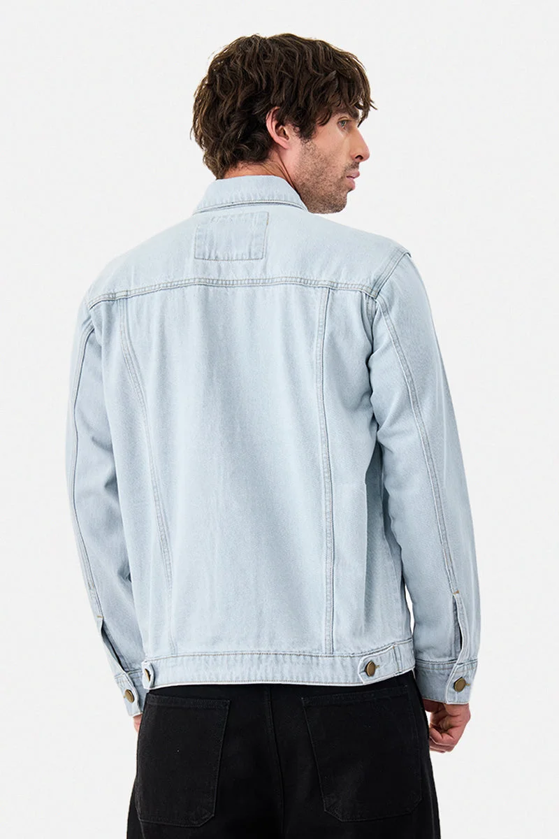 SNITCH Double Pocket Washed Denim Jacket